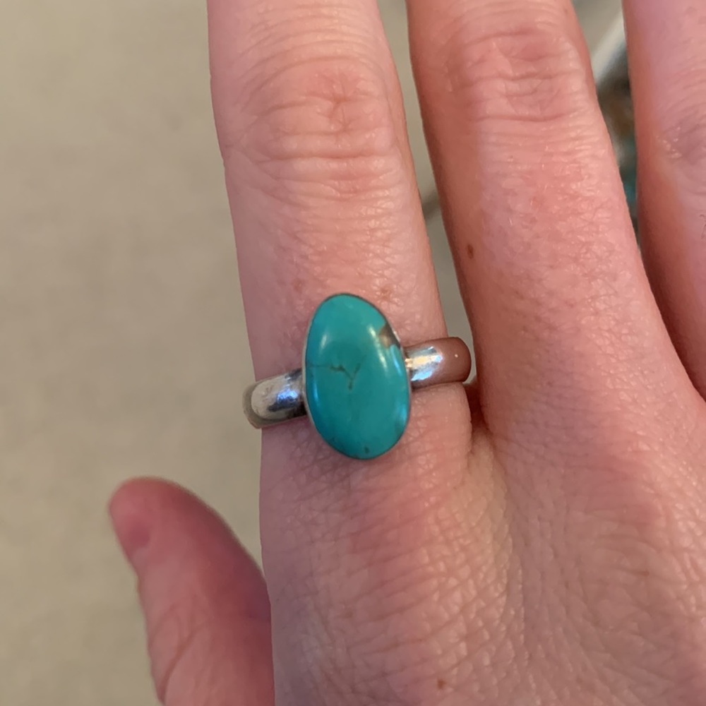 Turquoise Statement Ring - image 1